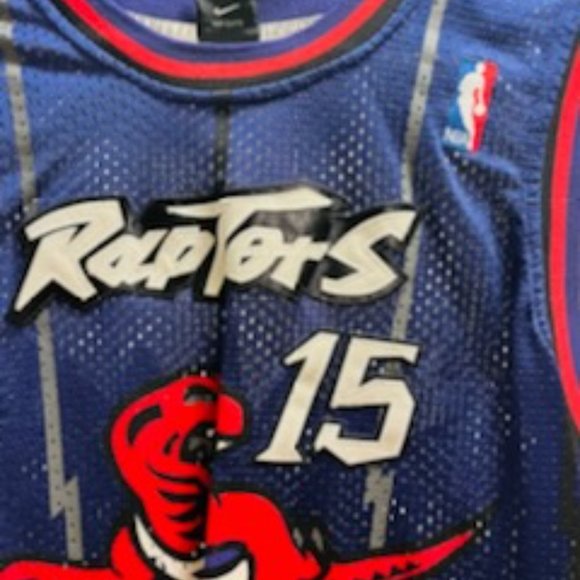 Toronto Raptors Vince Carter Basketball Jersey #15 Nike Men's Medium Vintage - Picture 3 of 5